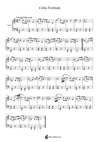 Celtic Fortitude Sheet Music by Tuukka Jokilehto-Arr.Brongus Chadkiel