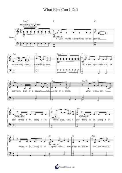 What Else Can I Do? Sheet Music by Lin-Manuel Miranda-Arr.Pulsing