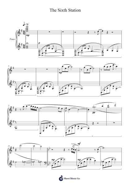 The Sixth Station Sheet Music by Joe Hisaishi-Arr.Turdrea
