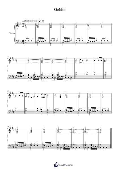 Goblin Ноты для фортепиано от Antonín Dvořák-Arr.Borglass