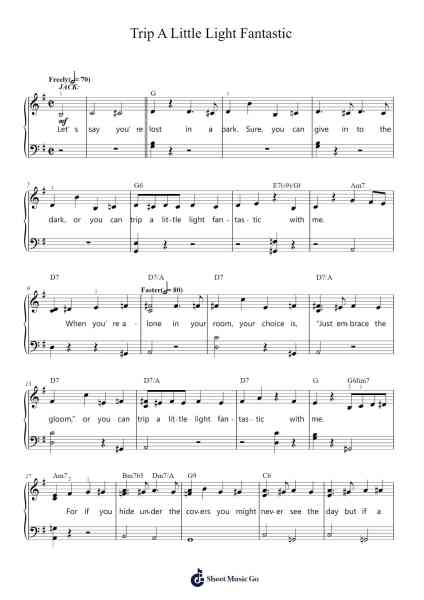 Trip A Little Light Fantastic 樂譜由 Lin-Manuel Miranda - 編曲 Morsechi Billra