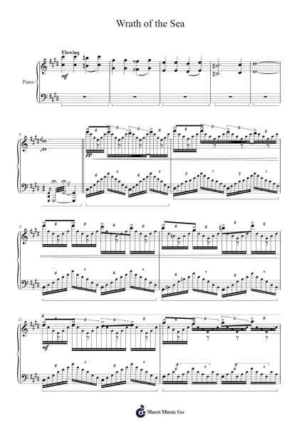 12 Preludes, VI. "Wrath of the Sea" Prelude Sheet Music by Belbruce-Arr.Thodorelass