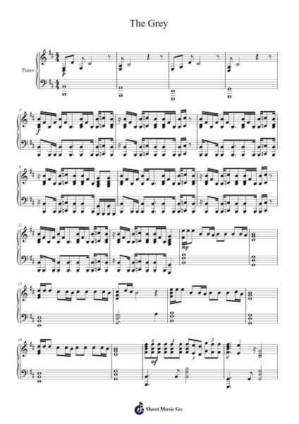 The Grey Sheet Music by Bad Omens-Arr.Vingai Parryl