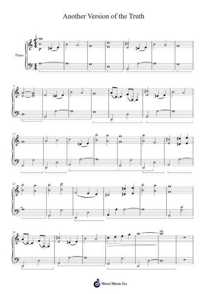 Another Version of the Truth Sheet Music by Nine Inch Nails-Arr.Orcolm