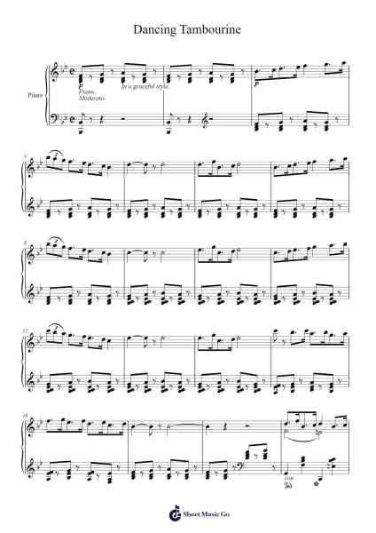 Dancing Tambourine Sheet Music by W.C. Polla-Arr.Shamens Xedric