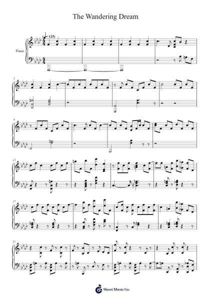 The Wandering Dream Sheet Music by Melodysheep-Arr.Leamorse Tayh