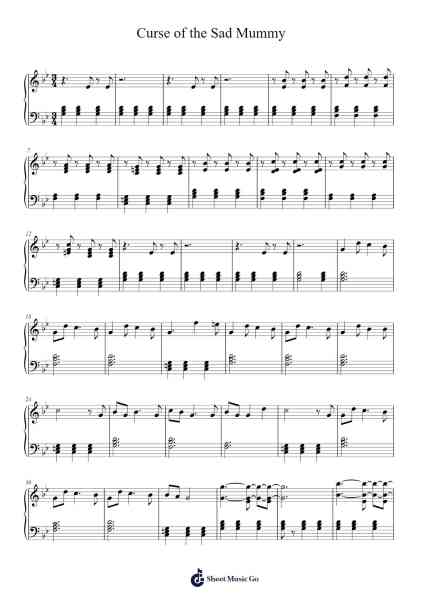 Curse of the Sad Mummy Sheet Music by undefined-Arr.Fieldbing