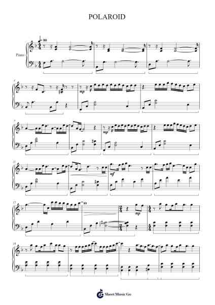 POLAROID Sheet Music by (G)I-DLE-Arr.Clarknence
