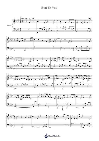 Run To You Sheet Music by Vicbuck Orboyle-Arr.Shertram