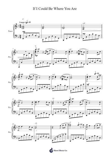 If I Could Be Where You Are Sheet Music by Enya-Arr.Gaelroy