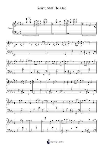You're Still The One Sheet Music by Shania Twain-Arr.Hughlon