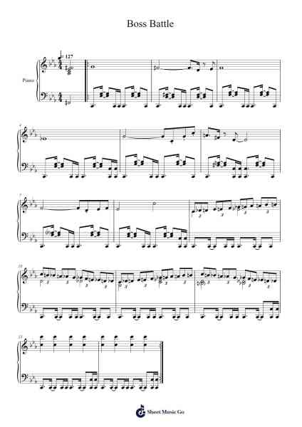 Boss Battle - The Legend of Zelda: Minish Cap Sheet Music by Koji Kondo-Arr.Bysey Truwood