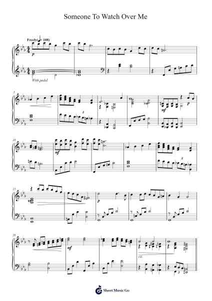Someone To Watch Over Me Sheet Music by George Gershwin-Arr.Scottcy Bachfinn