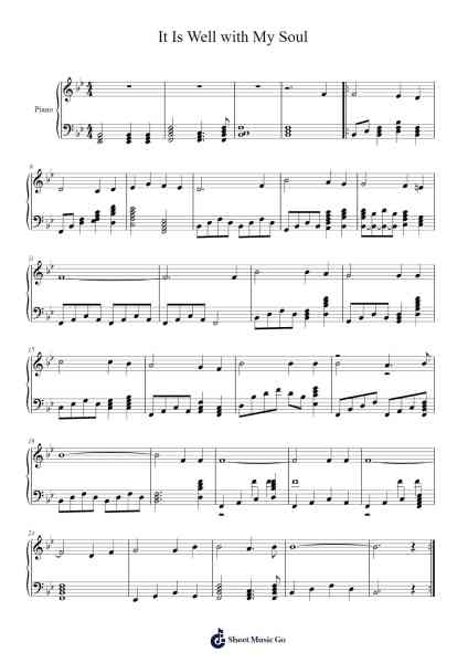 It Is Well with My Soul Sheet Music by -Arr.Coleign Agdore