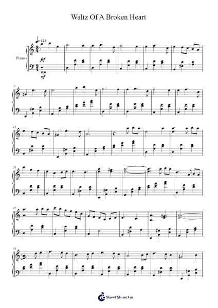 Waltz Of A Broken Heart Sheet Music by Vicenzo Piano-Arr.Ruthmie