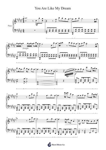 You Are Like My Dream Sheet Music by SinB-Arr.Binghugh