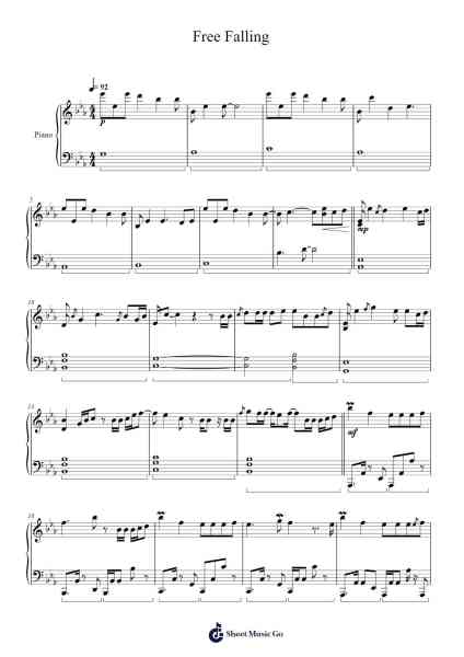 Free Falling Sheet Music by TOMORROW X TOGETHER-Arr.Holmesney Cliffcol
