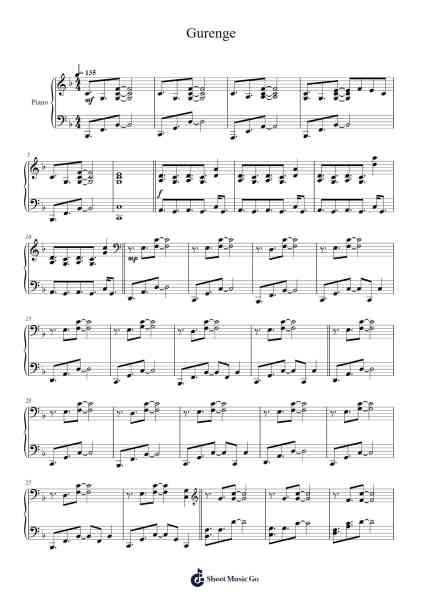 Gurenge Sheet Music by LiSA-Arr.Lowell