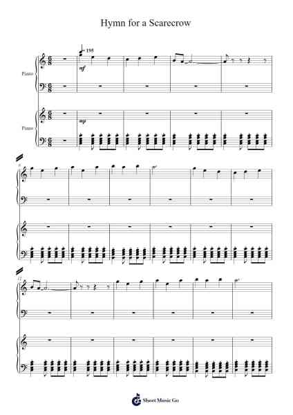 Hymn for a Scarecrow Sheet Music by Tally Hall-Arr.Gedodd
