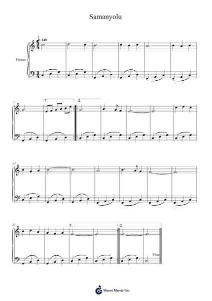 Samanyolu Sheet Music by Jimford-Arr.Betle