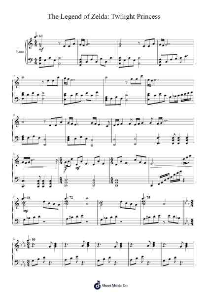 The Legend of Zelda: Twilight Princess Sheet Music by undefined-Arr.Laupound