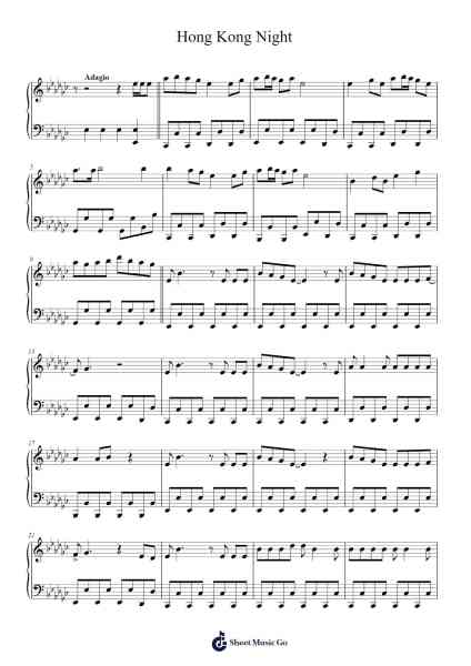 Hong Kong Night Sheet Music by undefined-Arr.Eipsgold Maudman