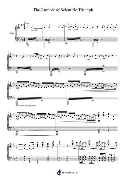 The Rumble of Scientific Triumph Sheet Music by Kevin Penkin-Arr.Efbooth Borgfe