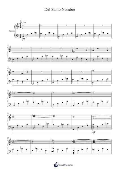 Del Santo Nombre Sheet Music by Carlos Viola-Arr.Shellay