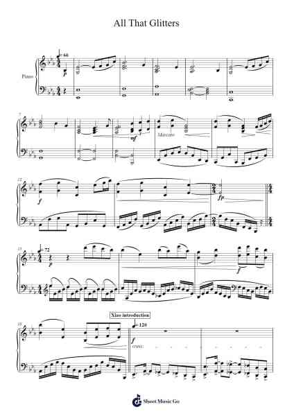 All That Glitters Sheet Music by Yu-Peng Chen-Arr.Mancher
