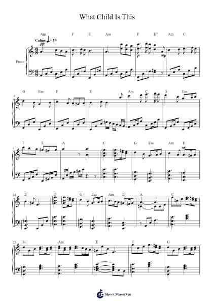 What Child Is This Sheet Music by Anonymous-Arr.Caerwood Belch