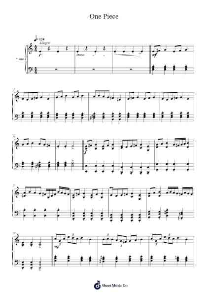 One Piece Sheet Music by Sonya Belousova/Giona Ostinelli-Arr.Colbard Ramsdick
