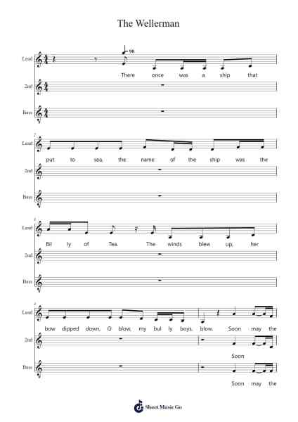 The Wellerman Sheet Music by The Longest Johns-Arr.Boylerod