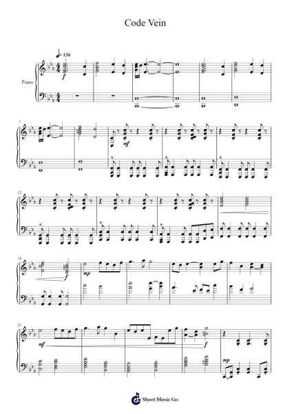 Code Vein Sheet Music by Go Shiina-Arr.Bartblack Jobky