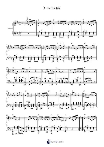 A media luz Sheet Music by Carlos Gardel-Arr.Lencher Jameswyatt