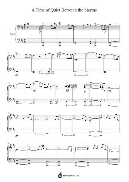 A Time of Quiet Between the Storms Sheet Music by Hans Zimmer-Arr.Vanlett Hudrey