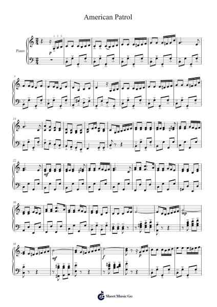 American Patrol Sheet Music by F.W. Meacham-Arr.Alac Floleigh