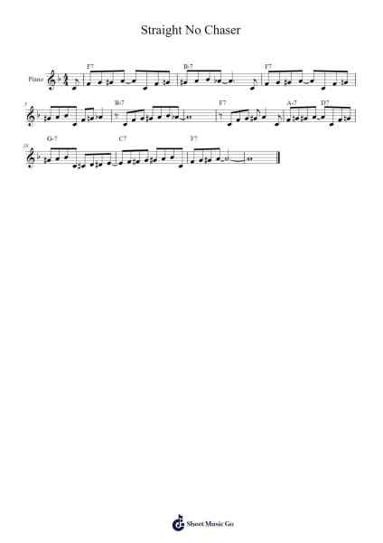 Straight No Chaser Sheet Music by Thelonious Monk-Arr.Charmie