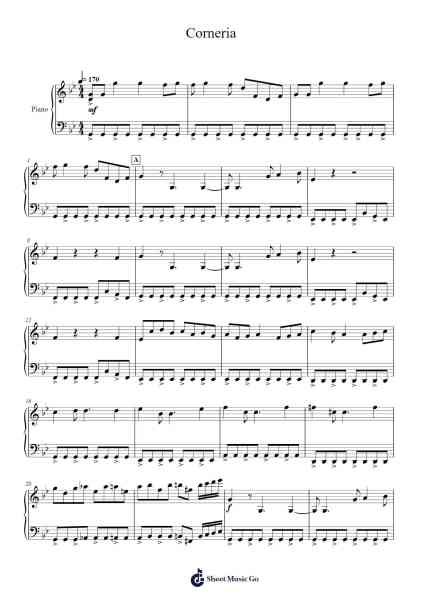 Corneria Sheet Music by Hajime Hirasawa-Arr.Deirrine Sisibyl