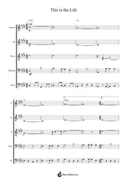 This is the Life Sheet Music by Amy Macdonald-Arr.Denuel Shirbill