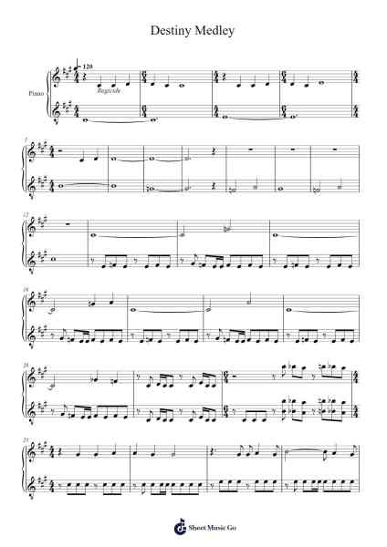 Destiny Medley Sheet Music by undefined-Arr.Trissy Haydore