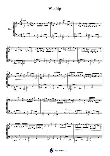 Worship Sheet Music by Mike Geno-Arr.Spenky Chloelith