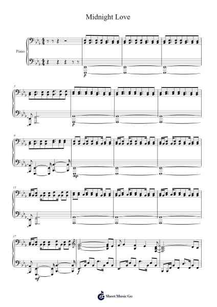Midnight Love Sheet Music by -Arr.Kelles