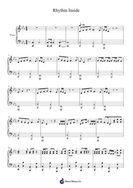 Rhythm Inside Sheet Music by Loïc Nottet-Arr.Edlup Denlouie