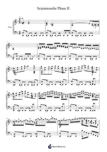 Scaramouche Phase II Sheet Music by Kuloca-Arr.Kriso Dolclaire