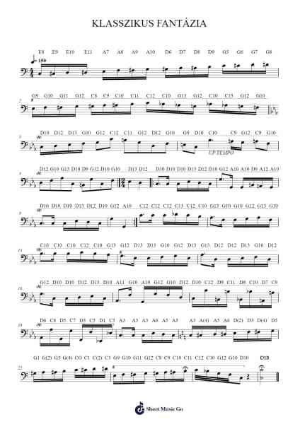 KLASSZIKUS FANTÁZIA Sheet Music by László Liszt-Arr.Quenram