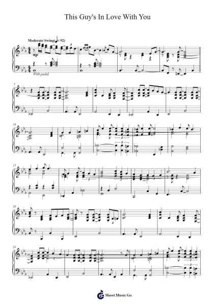 This Guy's In Love With You Sheet Music by Herb Alpert & The Tijuana Brass-Arr.Gregrace Glennjob