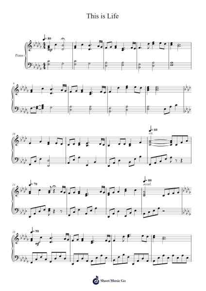 This is Life 樂譜由 Richard Oberacker - 編曲 Zoethodore Strakerr