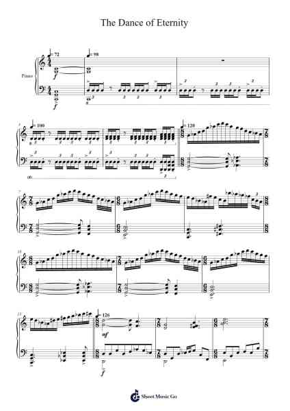The Dance of Eternity Sheet Music by Dream Theater-Arr.Wesriah