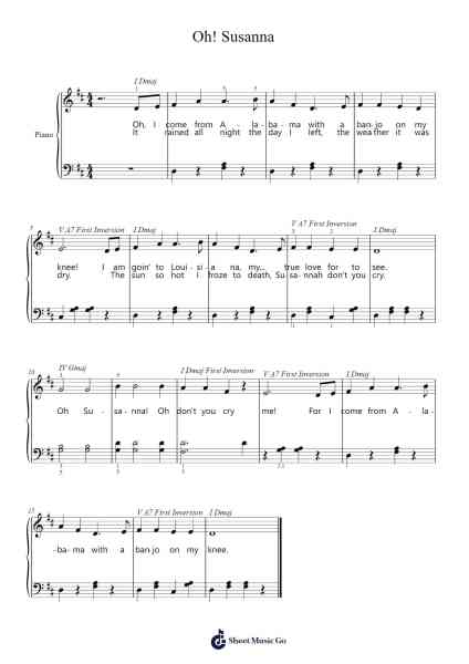 Oh! Susanna Sheet Music by Stephen Foster-Arr.Bairddict Sasback