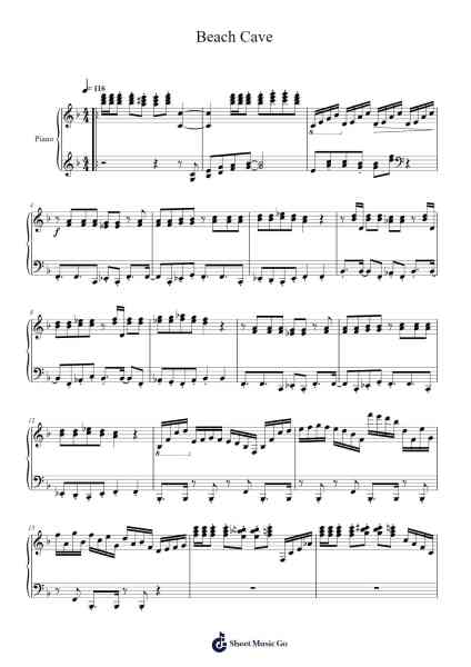 Pokémon Mystery Dungeon: Explorers of Time/Darkness/Sky - Beach Cave Sheet Music by Arata Iiyoshi-Arr.Taysnow Churniel
